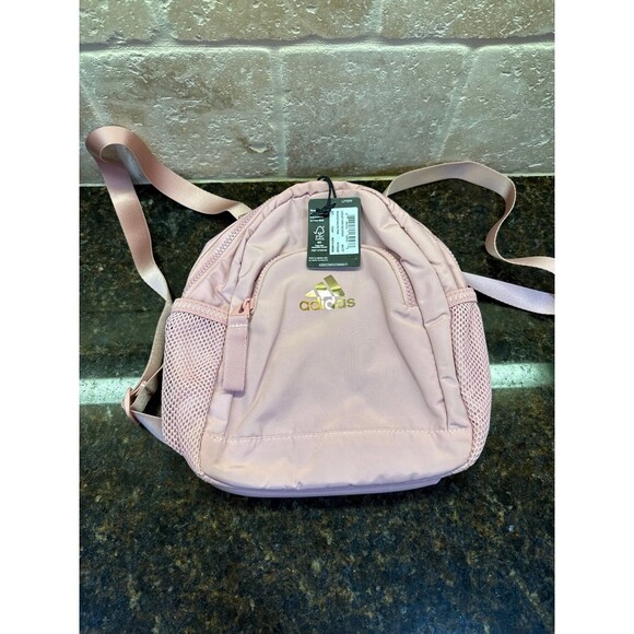 Adidas Linear 3 Mini Backpack Wonder Mauve Pink NWT main image 7